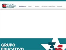 Tablet Screenshot of colegioamericano.edu.mx